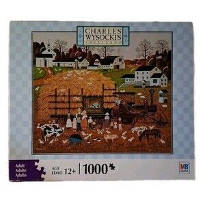 1000pc Milton Bradley Charles Wysocki Honeynut Valley Farm Puzzle RARE!